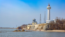 The lighthouse at Quinhuangdoa Port in Hebei province, China, where Galaxy NewSpring operates wastewater treatment and reuse facilities